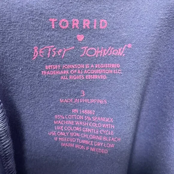 3X Torrid Betsey Johnson Mini Foxy Ruched Dress - Picture 10 of 10